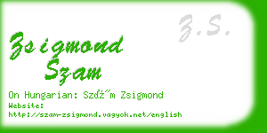 zsigmond szam business card